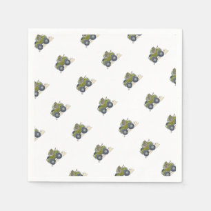 Guardanapo De Papel Ilustração dos desenhos animados de um elefante
