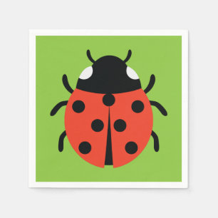 Guardanapo De Papel Ilustração Ladybug