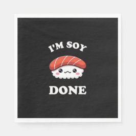 Guardanapo De Papel I'm Soy done Kawaii Sushi