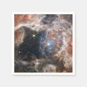 Guardanapo De Papel Imagem da Nebula Tarantula do JWST