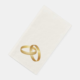 Guardanapo De Papel Imagem de Banda de Casamento Dourado Papel impress
