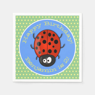 Guardanapo De Papel Imagem de desenhos animados de ladybug vermelho e