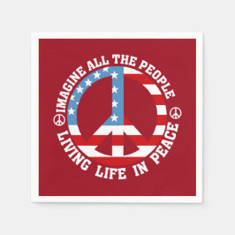 Guardanapo De Papel Imagine a paz