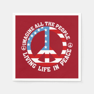 Guardanapo De Papel Imagine a paz