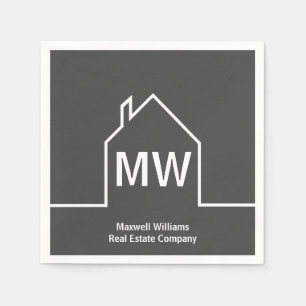 Guardanapo De Papel Imobiliário Imobiliário de Cinzas Personalizadas