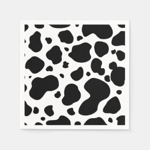 Guardanapo De Papel Impressão animal preto e branco do teste padrão
