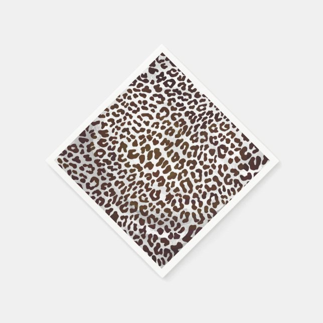 Guardanapo De Papel Impressão de Chocolate Leopardo (Canto)