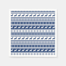 Guardanapo De Papel Impressão de Feriado de Veado Escandinavo