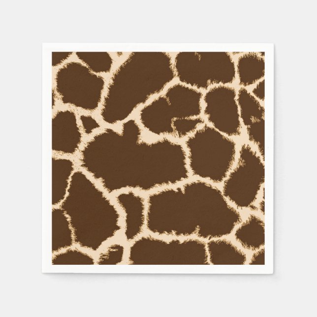 Guardanapo De Papel Impressão de Girafa (Frente)