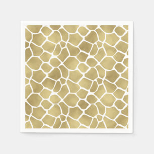 Guardanapo De Papel Impressão Dourado do girafa