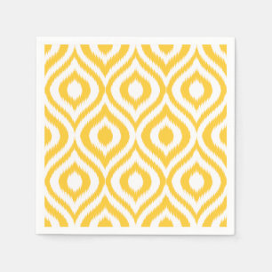 Guardanapo De Papel Impressão étnico geométrico clássico amarelo d