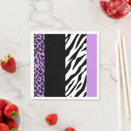 Guardanapo De Papel Impressão Leopardo, Impressão Zebra, Impressão Ani