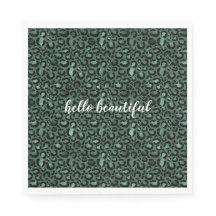 Impressão Leopardo Verde Esmeralda