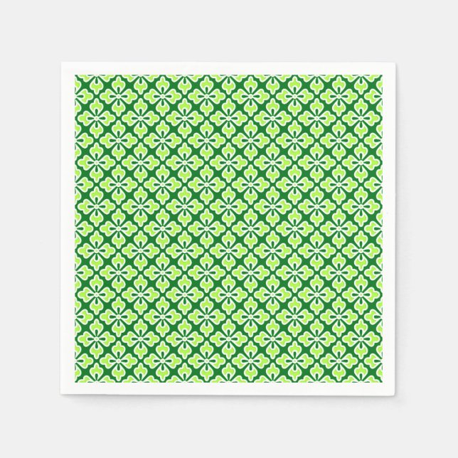 Guardanapo De Papel Impressão quimono, limão e verde-lombo (Frente)