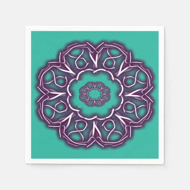 Guardanapo De Papel Impressões Caleidoscópio (Frente)