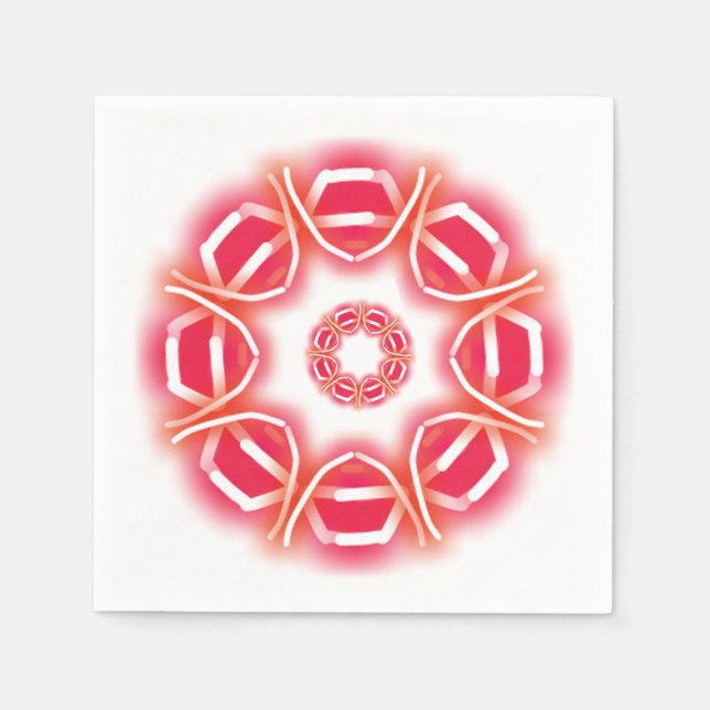 Guardanapo De Papel Impressões caleidoscópio (Frente)