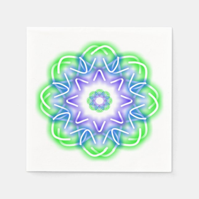 Guardanapo De Papel Impressões Caleidoscópio (Frente)