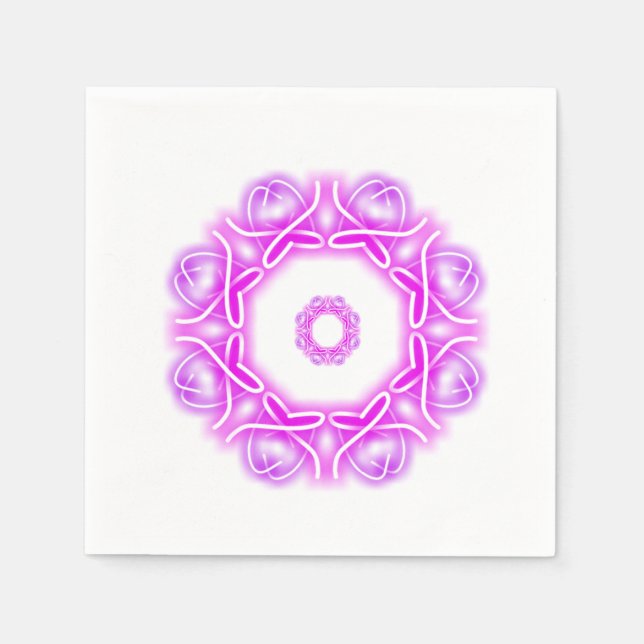 Guardanapo De Papel Impressões caleidoscópio  (Frente)