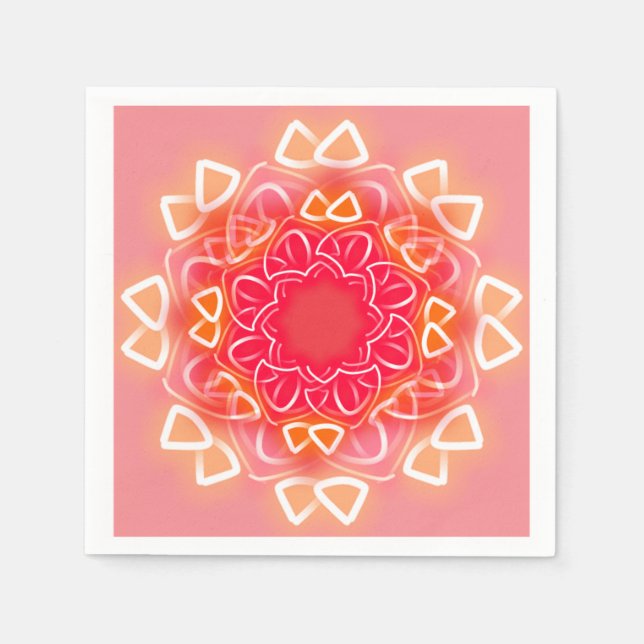 Guardanapo De Papel Impressões de caleidoscópio (Frente)