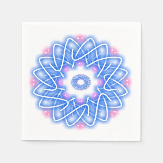 Guardanapo De Papel Impressões de caleidoscópio (Frente)