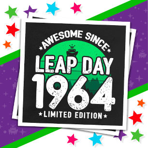 Guardanapo De Papel Incrível Desde 1964 Dia do Ano Leap Fev 29 Anivers