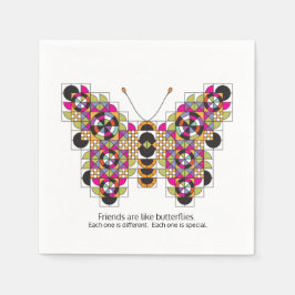 Guardanapo De Papel Incrível padrão de inclinação da borboleta Monarch