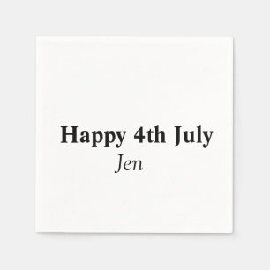 Guardanapo De Papel independence dayadd your name text image editable