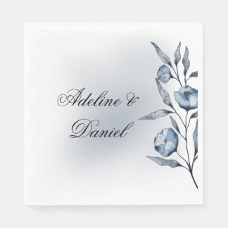 Guardanapo De Papel Indigo Romance Wedding Reception Napkins