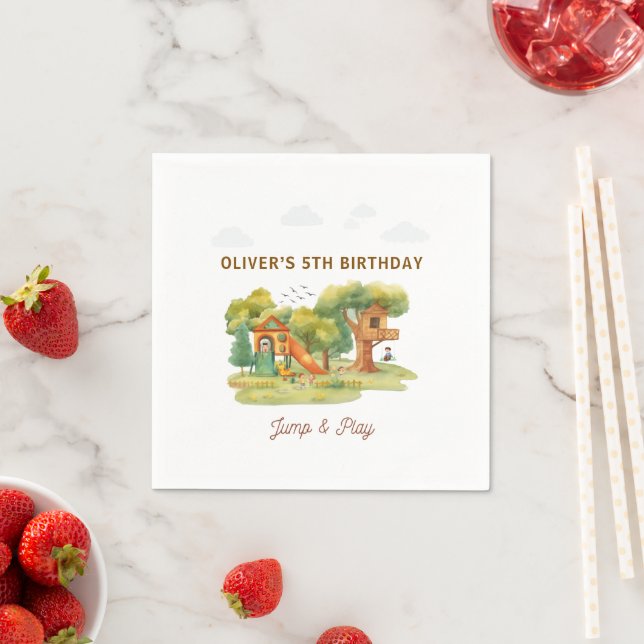 Guardanapo De Papel Indoor playground birthday party (Insitu)