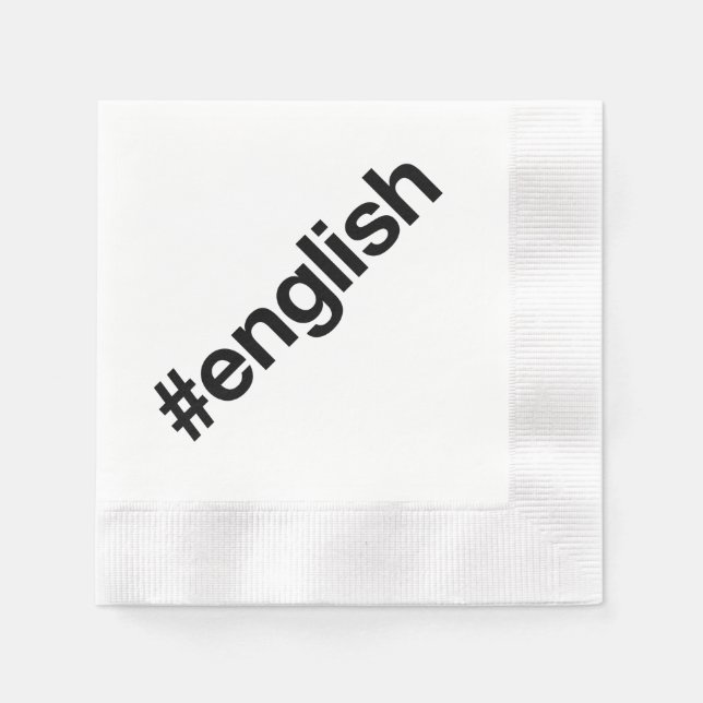 GUARDANAPO DE PAPEL INGLÊS (Frente)