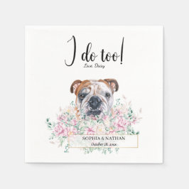 Guardanapo De Papel Inglês Bulldog Casamento Cocktail Napkins