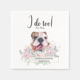 Guardanapo De Papel Inglês Bulldog Casamento Cocktail Napkins