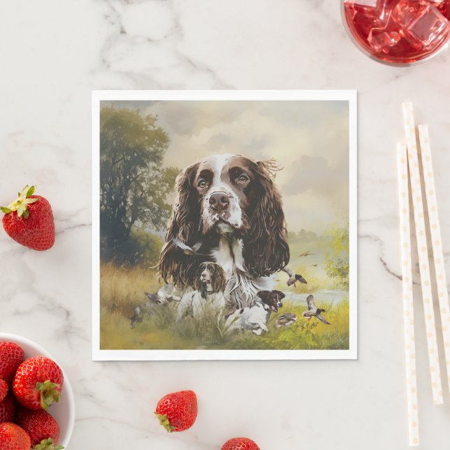 Guardanapo De Papel Inglês Springer Spaniel (Insitu)