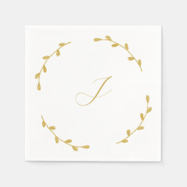 Guardanapo De Papel Initial Wedding Reception Napkins