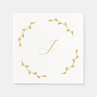 Guardanapo De Papel Initial Wedding Reception Napkins