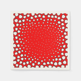 Guardanapo De Papel Inscrita por penas de faisão vermelhas