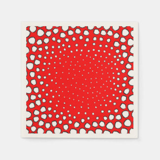Guardanapo De Papel Inscrita por penas de faisão vermelhas
