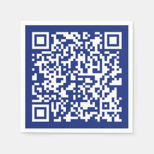 Guardanapo De Papel Inserir URL Gerado Instantaneamente Código QR Az