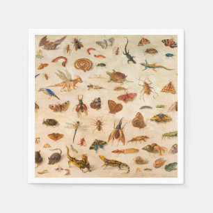 Guardanapo De Papel Insetos, Anfíbios e Conchas de Jan van Kessel