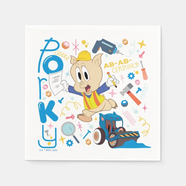 Guardanapo De Papel INSETOS BUNNY BUILDERS™| Ferramentas de Trabalho P (Frente)