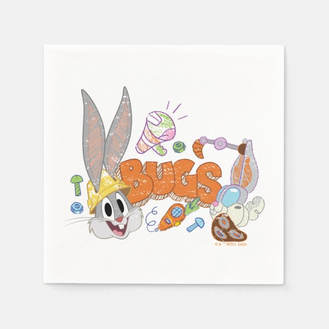 Guardanapo De Papel INSETOS BUNNY BUILDERS™| INSETOS BUNNY™ Sketch Art (Frente)