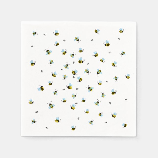 Guardanapo De Papel Insetos De Jardim Benéficos De Abelhas De Bico (Frente)