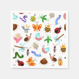 Guardanapo De Papel Insetos Festa de aniversário
