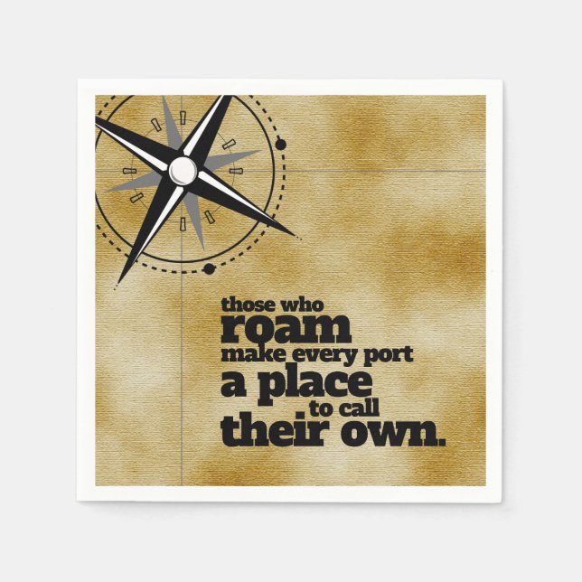 Guardanapo De Papel Inspiração - Aqueles Que Rodam... (Frente)