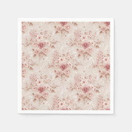 Guardanapo de papel inspirado em renda floral româ