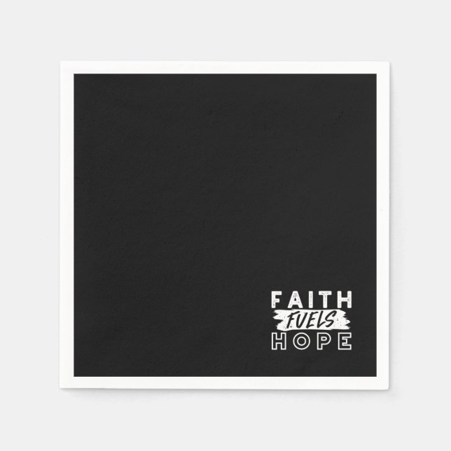 Guardanapo De Papel Inspirational Faith Quote – Faith Fuels Hope (Frente)