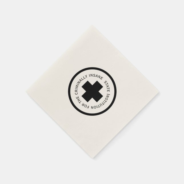 Guardanapo De Papel Instituição Estatal Para Os Criminalmente Insanos (Canto)