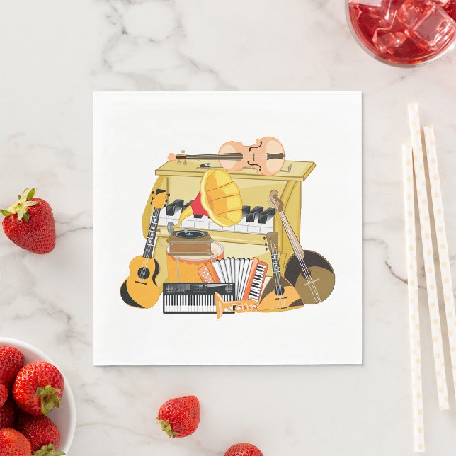 Guardanapo De Papel Instrumentos de música (Criador carregado)