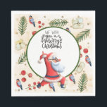 Guardanapo De Papel Instrutor Yoga Christmas Santa Claus<br><div class="desc">As férias são um excelente de tempo para entrar em forma, e que melhor maneira de fazer isso do que com ioga? Os instrutores de Yoga costumam se vestir como Papai Noel para ajudar a espalhar alegria de férias. Não se esqueça de trazer um tapete de ioga e algumas proteções...</div>