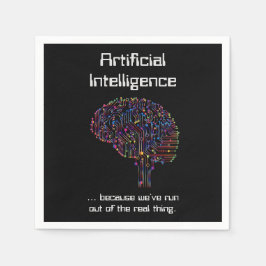 Guardanapo De Papel Inteligência artificial versus coisa real
